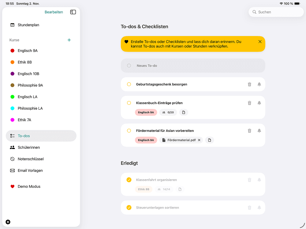To-dos & Checklisten